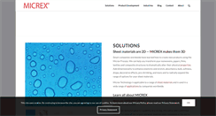 Desktop Screenshot of micrex.com
